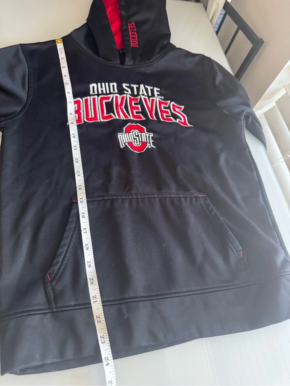 Ohio State Buckeyes College Football KIDS Hoodie Black Red L